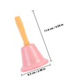 thumbnail image 2 of OULII 3Pcs Hand Bell Decorative Pink For Restaurant Pet Training, 2 of 7