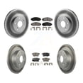 thumbnail image 1 of Transit Auto Front Rear Coated Disc Brake Rotors and Ceramic Pads Kit for Car Honda Accord Acura TSX KGT-100857, 1 of 11