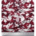 thumbnail image 2 of Soimoi polyester Crepe Fabric Two Tone With White Camouflage Printed Fabric 1 Yard 52 Inch Wide, 2 of 3
