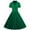 Army Green, variant on ICHUANYI Women's Vintage Tea Dress, Short Sleeve V Neck Party Dress Work Church Casual Dress