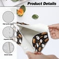 thumbnail image 6 of COEQINE Facial Tissue Holder Cover PU Leather Rectangle Napkin Facial Tissue Dispenser Organizer for Living Room, Kitchen, Bathroom, Car, Halloween Home Decor, Ghost Pumpkin Star, 2 PCS, 6 of 7