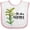 White and Pink, variant on Inktastic Omaha, Nebraska Goldenrod Flower Boys or Girls Baby Bib