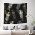 thumbnail image 2 of Daiia Jellyfish Pattern Tapestry 60x51 Inches Wall Hanging Tapestry Artistic Wall Hanging Bedroom Wall Decor Living Room Tapestry Dorm Room Decor, 2 of 9