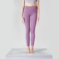 thumbnail image 1 of Pantalones de yoga Lijado desnudo Deportes De una sola pieza Cintura alta europea y americana Levantamiento de cadera Melocotón Apretado Pantalones de fitness de secado rápido para mujeres, 1 of 5