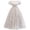 White, variant on Girls Lace Dress with Belt - Elegant Floral Embroidery Tutu Gown, Comfortable Fashion Party Dress for Girls 8-13 Years