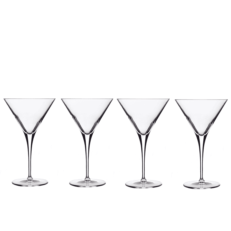 Luigi Bormioli Crescendo 10 Ounce Martini Glasses Set Of 4, Crystal SON-hyx  Glass, Made In Italy.
