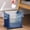 Blue, variant on Foldable Adjustable Trash Can, No Installation Creative Collapsible Waste Bin, Space Saving Garbage Bin for Home, Office, Kitchen, Bathroom - Blue