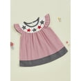 thumbnail image 2 of Okbabeha Toddler Baby Girl 4th of July Outfits Infant Ruffle USA Flag Fourth of July Dress Summer Independence Day Clothes, 2 of 7