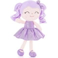 thumbnail image 2 of Gloveleya Baby Dolls Soft First Baby Girl Gifts Plush Doll with Sparkling Dress Purple 12inches, 2 of 9