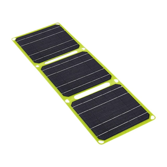 Luzkey Foldable Solar Panel 3, Foldable Portable Power Station, Solar Generator, Phones, USB Charging, for Camping, Outdoor Fishing, Voy Yellow