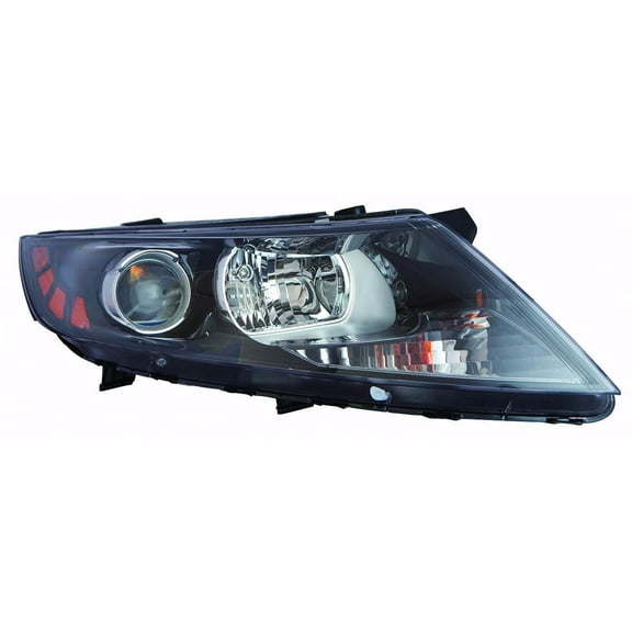KAI New CAPA Certified Standard Replacement Passenger Side Headlight Assembly, Fits 2011-2013 Kia Optima