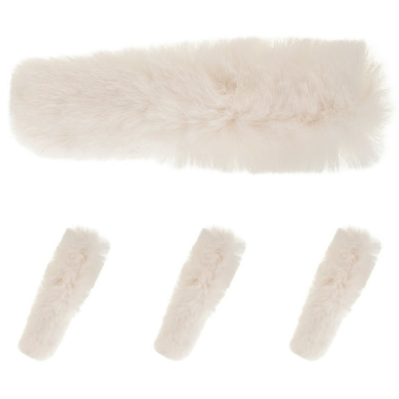 LOLIPPYY 4Pcs Plush Heel Strap Detachable Comfort Winter Warmth For Heels Ideal For Women In Various Occasions