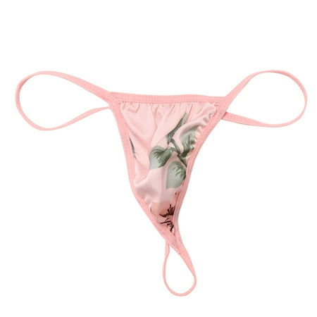 

Knosfe 2 Pack Cami And Thong Sleepwear Satin Floral Pjs Nightgown Sexy Pajamas Set for Women