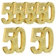thumbnail image 2 of Shellwei 6 Pcs 50th Birthday Decorations for Men and Women,50th Anniversary Decorations,Gold Glitter Number 50 Table Topper Centerpieces Decorations for Birthday Party, 2 of 9