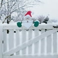 thumbnail image 4 of Christmas Yard Fence Peeker, Santa Claus Fence Peeker Yard Christmas Garden Fence Ornaments for Home Patio Holiday Decor（2 Pack ), 4 of 9