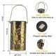 thumbnail image 4 of Linterna decorativa de metal ahuecada de colibrí, luz decorativa LED impermeable para jardín, patio, camino, linternas solares para paisaje, linterna colgante para exteriores, 4 of 5