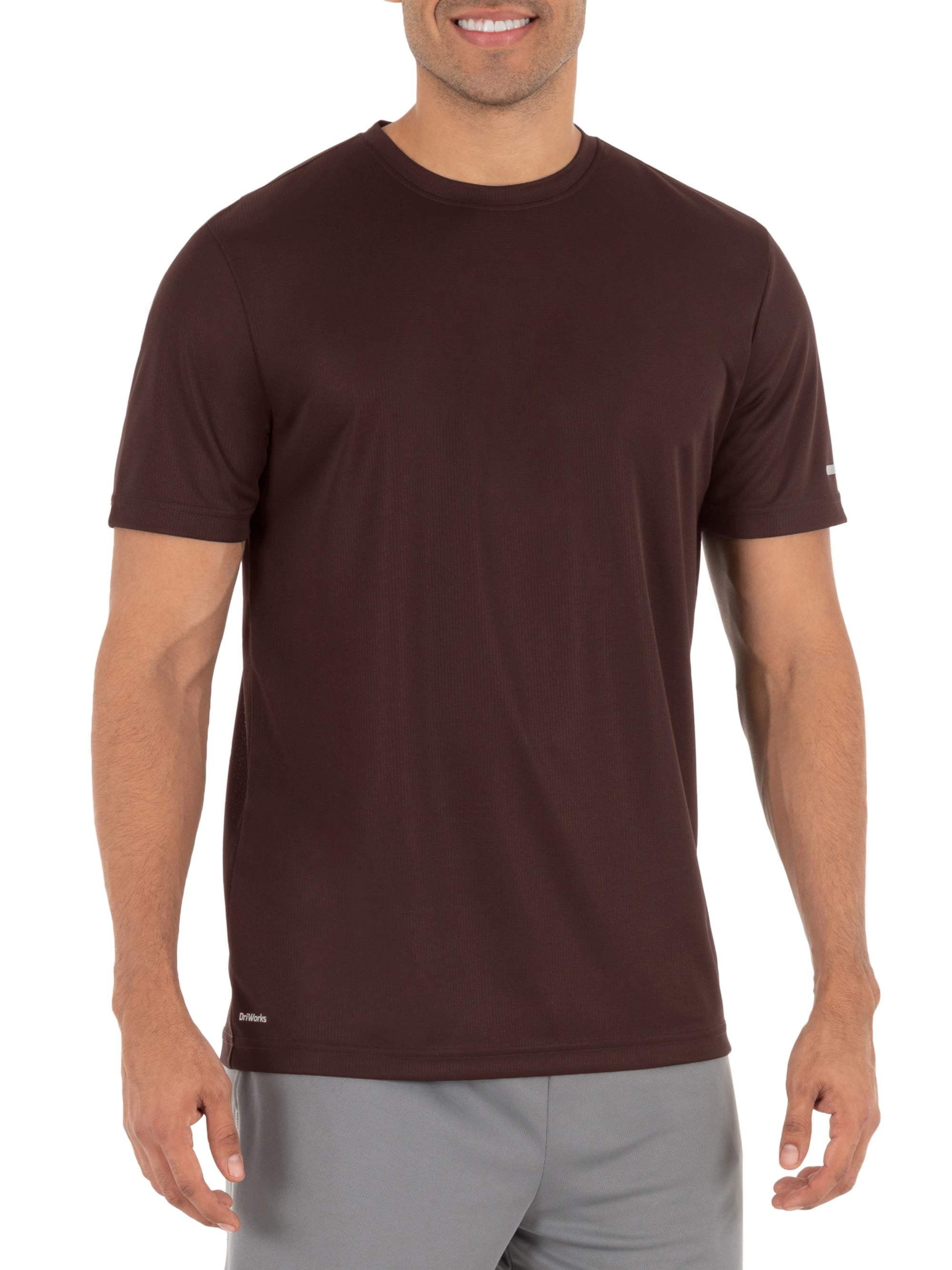 Athletic Works Men's and Big Men's Core Quick Dry Short Sleeve T-Shirt ...