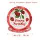 thumbnail image 1 of Dulce Uno Fresa Tema De La Fruta Globos Cake Topper Platos De Papel Chica Bebé 1er Cumpleaños Decoración Fiesta De Los Niños Favor Suministros, 1 of 4