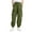 Army Green, variant on Aideaone Girls Cargo Pants for Kids Elastic Waist Casual Jogger Pant Streetwear Loose Parachute with Pockets Black 7-14Years