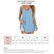 thumbnail image 5 of Camisolas holgadas y fluidas, camiseta sin mangas con doble correa, sin mangas, informal, ajustada, para mujer, señora, niña, verano, azul claro, S, 5 of 5