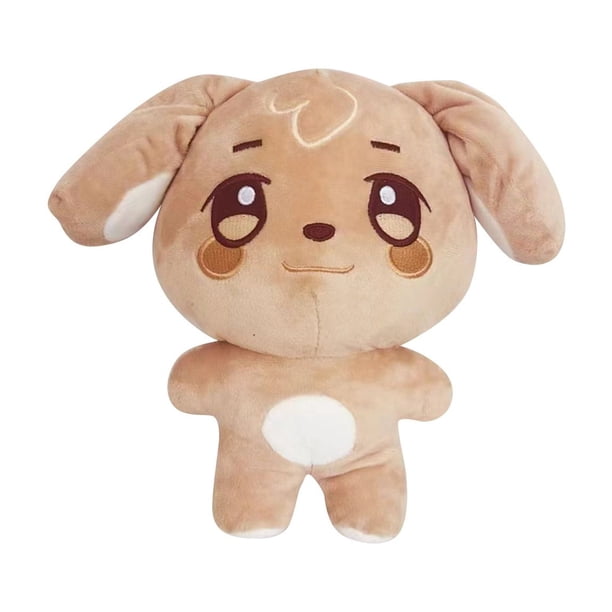 11.8 pulgadas Aniteez Kawaii Animales de peluche Peluches Juguetes Fans Regalo para niños, niñas, ideal para guardería, decoración de habitación, cama - ATEEZ # Wooyoung,Khaki # 30cm/11.8"