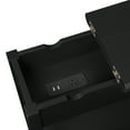 thumbnail image 5 of Convenience Concepts American Heritage Flip Top End Table with Charging Station and Shelf, Black, 5 of 5