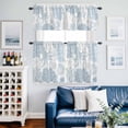 thumbnail image 2 of Blue Octopus Coastal Kitchen Curtains Sets for Windows 24 Inch Length, Nautical Coral Starfish Rod Pocket Window Treatments Tier Curtains and Valances Set for Bedroom/Bathroom, 2 of 8