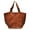 Brown, variant on YX STORE Oversized Bag Solid Color Large Capacity Faux Leather Vintage Foldable Tote for Vacation