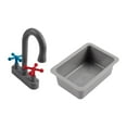 thumbnail image 1 of Cocina, juego de simulación, juguete de rol, aprendizaje temprano, divertido, hogar, realista para niños de 3 a 6 años, minifregadero y grifo para, 1 of 8