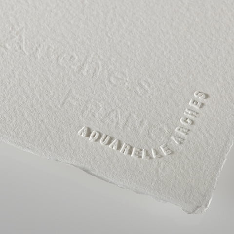 Arches Natural White Watercolor Paper - Cold Press, 22 x 30, 300 lb,  Single Sheet