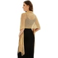 thumbnail image 6 of Sparkling Metallic Shawls and Wraps with Buckle for Evening Dresses Party Wedding Bride Bridesmaid, 6 of 9