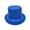 Blue, variant on Classic Tall Top Hat, Halloween Lincoln Style Magician Stage Prop, Carnival Themed Party Costume Dress Hat, Hat for Halloween Party Stage Performance Cosplay