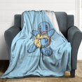 thumbnail image 3 of Pokemon Squirtle Throw Blanket Cute Flannel for Boys Girls Men Women, 3 of 7