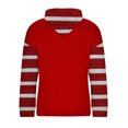thumbnail image 3 of Generic Women’s Christmas Hooded Sweatshirt Print Striped Long Sleeves Fall Winter Pullover Casual Loose Top with Pocket, 3 of 4