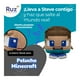 thumbnail image 4 of Peluche Ruz Minecraft Steve 11 cm, 4 of 4