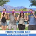 thumbnail image 5 of GoSports GoPong Slamski - Retro and Vintage Wood Design 4 Person Drinking Ski with 50 Plastic Shot Glasses Brewski - America, 5 of 7