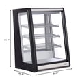 thumbnail image 4 of 24" 4 Tier Commercial Countertop Bakery Display Refrigerator in Silver, 4 of 6