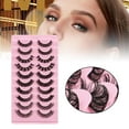 thumbnail image 4 of 10 Pairs Russian Strip Lashes Curly Handmade   F  19x10.5x1.5CM, 4 of 7