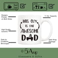 thumbnail image 4 of 5Aup Divertidos regalos de Navidad para el Día del Padre, Algunas personas no creen en los héroes, pero no han conocido a mi papá, taza de café, taza para padre de hija e hijo, 11 oz, 4 of 8