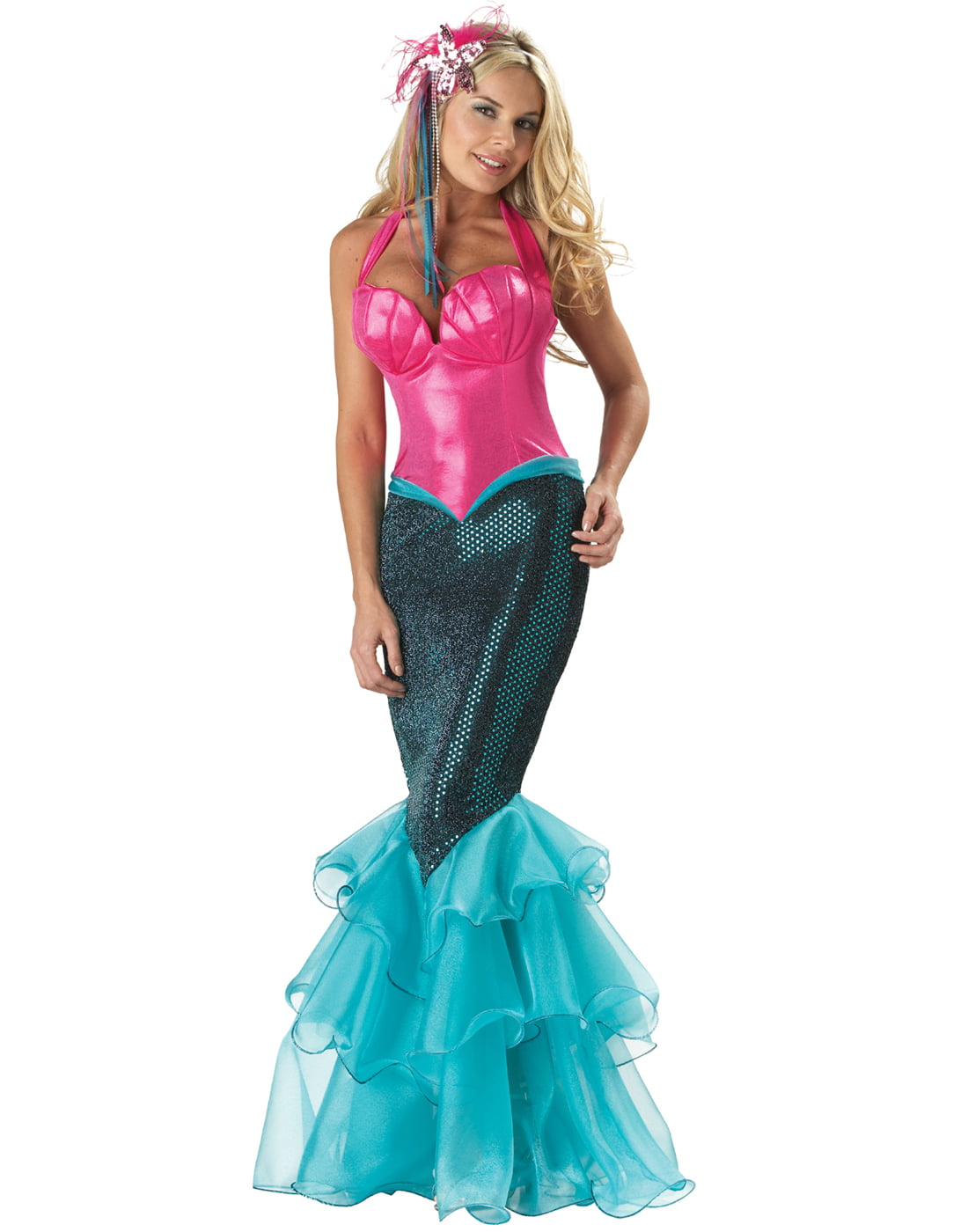 Elite Deluxe Mesmerizing Mermaid Adult Sexy Pink & Blue Women Costume ...