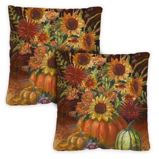 Toland Home Garden Fall Burst 18 x 18 Inch Indoor/Outdoor Pillow Case
