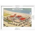 thumbnail image 5 of Art.com Lido Beach, Casino, Sarasota, Florida Art Print, White Frame Wall Art, 23" x 17", 5 of 5