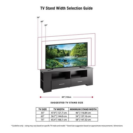 CorLiving - Bromley TV Bench, for TVs up to 75" - Ravenwood Black