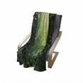 thumbnail image 4 of Landscape Soft Flannel Fleece Throw Blanket, Way in the Jungle of MalaysiRainforest Fresh Grass Trees Rural Morning Scenery, Cozy Plush for Indoor and Outdoor Use, 60" x 80", Green, by Ambesonne, 4 of 6
