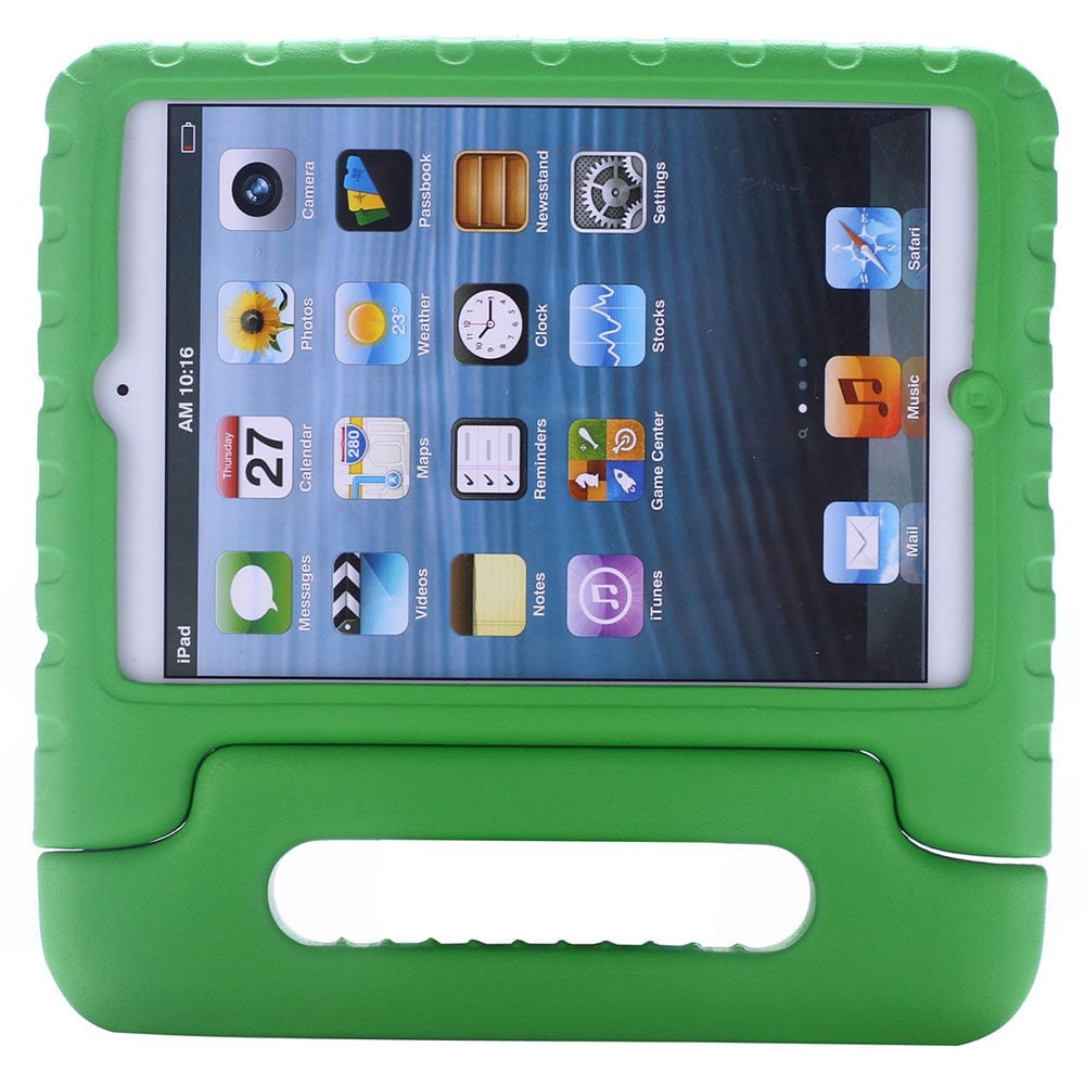TekDeals iPad 2 3 4 Case for Kids Shock Proof Drop Proof Heavy Duty Foam Case Handle Cover Stand