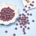 thumbnail image 4 of 100pcs 10mm Fuchsia Rhinestones Pave Disco Ball Clay Beads, Polymer Clay Rhinestone Beads Round Charms Crystal Diamond Beads for Bracelet Necklace Ear, 4 of 5