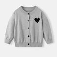 thumbnail image 2 of Maean Boys Girls Cardigans Sweater V Neck Long Sleeve Button Ribbed Knit Sweaters School Uniforms Tops, 2 of 6