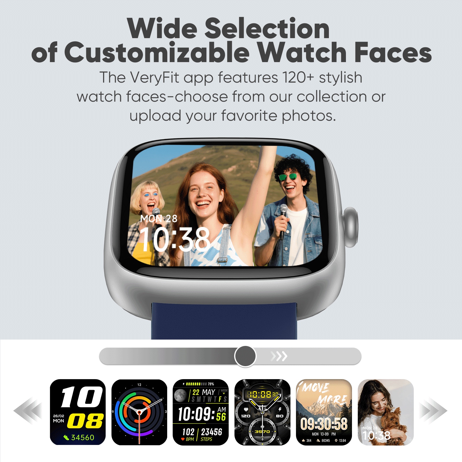 Smart Watches for Men Women (Answer/Make Calls), 1.83" Touchscreen Fitness Watch with 110+ Sport Modes, Fitness Tracker, IP68 Waterproof Smartwatch for Android Ios Blue