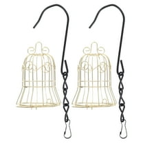 Baluue Tree Bird Feeder Bell Bird Feeder Golden 2Pack