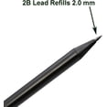 thumbnail image 4 of shiyou-12 PCS Triangular Pole Mechanical Pencil with Sharpener Novelty Non Sharpening Automatic Pencil with 12 PCS 2B Lead Refills 2.0 mm Plastic for School Writing, 4 of 4